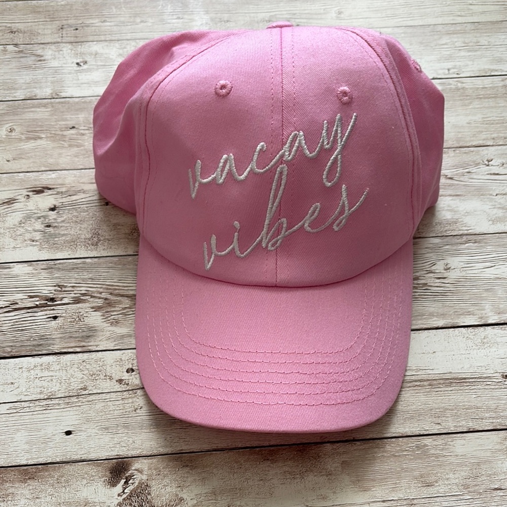 Pink Vacay Vibes Kids Cap